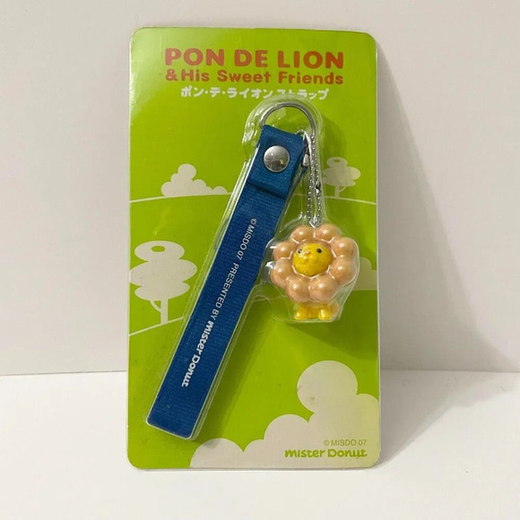 Pon De Lion and His Sweet Friends Keychain Strap Mascot Mister Donut - Picture 1 of 16
